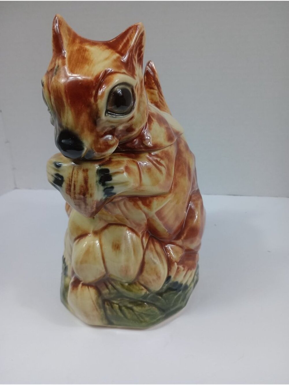 Vintage McCoy 1950s Hand Painted Squirrel Chipmunk Cookie Jar